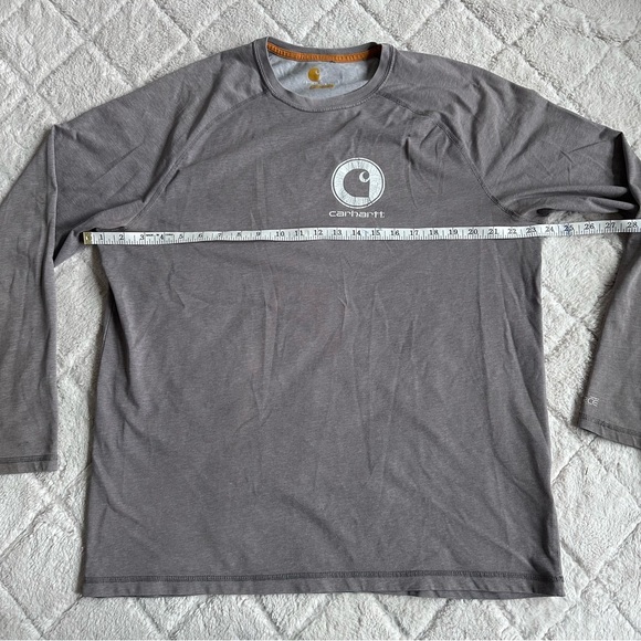 Carhartt | Men's Force Cotton Delmont Long Sleeve Graphic T Shirt | Size Large - Picture 6 of 7
